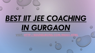 Best IIT JEE coaching in Gurgaon