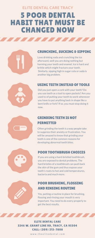 5 Poor Dental Habit That Must Be Changed Now