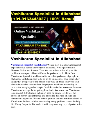 vashikaran specialist in allahabad