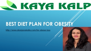 Best Diet plan for obesity