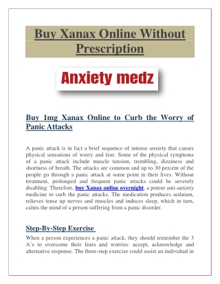 Buy Xanax Online Without Prescription