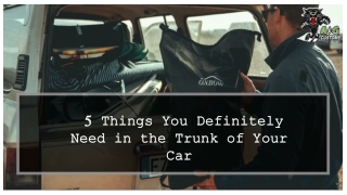 5 Things You Definitely Need in the Trunk of Your Car
