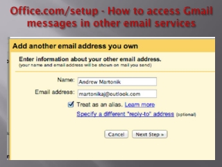 office.com/setup - How to access Gmail messages in other email services