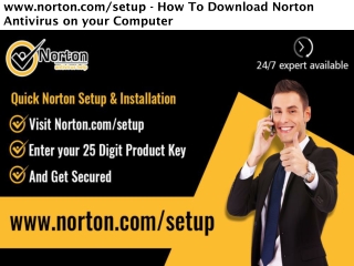 norton.com/setup - Norton Setup Download and Activate