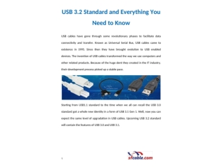 USB 3.2 Standard and Everything You Need to Know