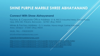Shine Purple Marble Shree Abhayanand