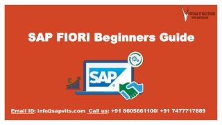 SAP Fiori PDF | SAP Fiori Training Material