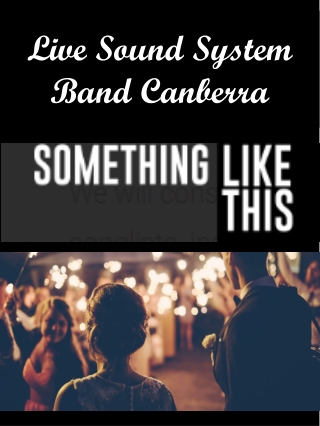 Live Sound System Band Canberra