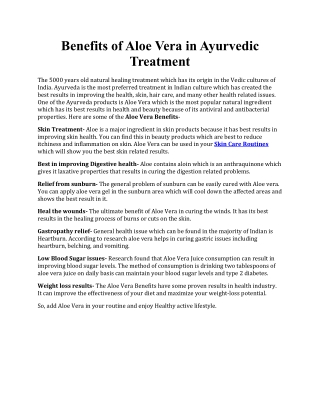 benefits-of-aloe-vera-in-ayurvedic-treatment