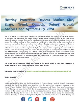Hearing Protection Devices Market Recreational Structure Analysis for the Period 2024