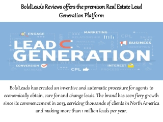 BoldLeads Reviews offers the premium Real Estate Lead Generation Platform