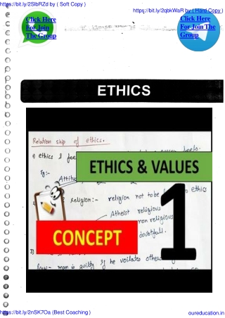Best Ethics and Values in Engineering Nots for IAS Exam Preparation 2019