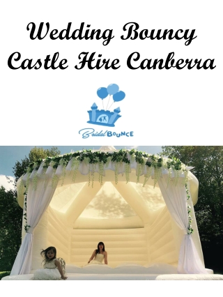 Wedding Bouncy Castle Hire Canberra