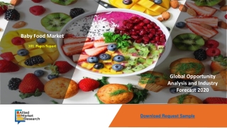 Baby Food Market Analysis By 2020