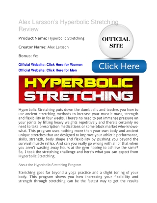 Alex Larsson’s Hyperbolic Stretching Free PDF Download