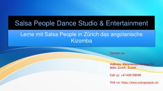 Lerne mit Salsa People in Zürich das angolanische Kizomba