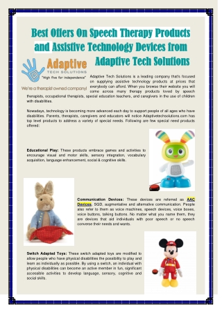 Assistive Technology Devices