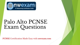 PCNSE Exam Questions and Answers