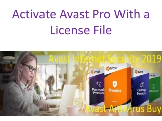 Activate Avast Pro With a License File