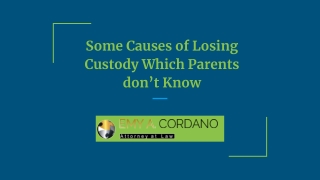 Some Causes of Losing Custody Which Parents don’t Know