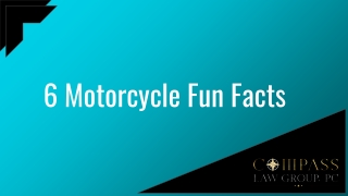 6 Motorcycle Fun Facts