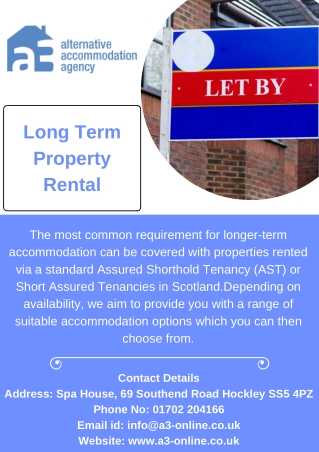 Long Term Property Rental