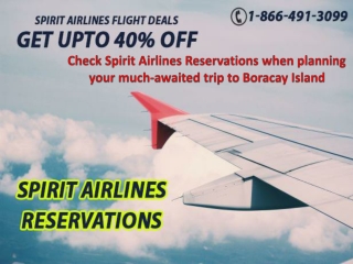 Check Spirit Airlines Reservations when planning your much-awaited trip to Boracay Island