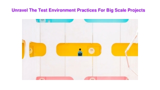 Unravel The Test Environment Practices For Big Scale Projects