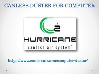 Canless Computer Duster