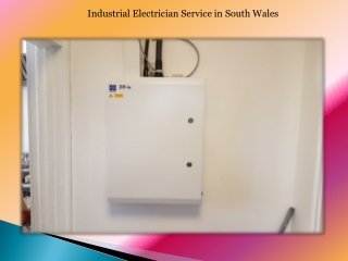 Industrial Electrician Service in South Wales