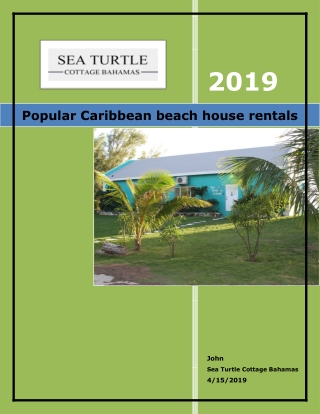 Popular Caribbean beach house rentals