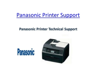 Panasonic Printer Support 800-235-0051 Customer Service Toll-free Number