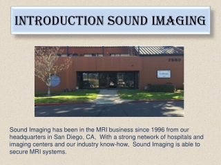 MRI Comfort Suite Products - Sound Imaging