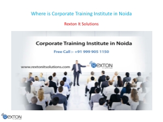 Where is Corporate Training Institute in Noida