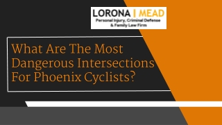What Are The Most Dangerous Intersections For Phoenix Cyclists?