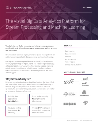 The Visual Big Data Analytics Platform for Stream Processing and Machine Learning