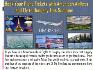 Book Your Plane Tickets with American Airlines and Fly to Hungary This Summer