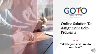 Need of Best Assignment hire Expert @ GotoAssignmentHelp