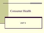 Consumer Health