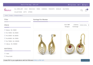 Buy womens earrings designs online