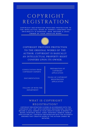 Benefits of Copyright Registration in India: PDF