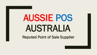 Aussie POS: The Most Reputed POS Supplies Dealers
