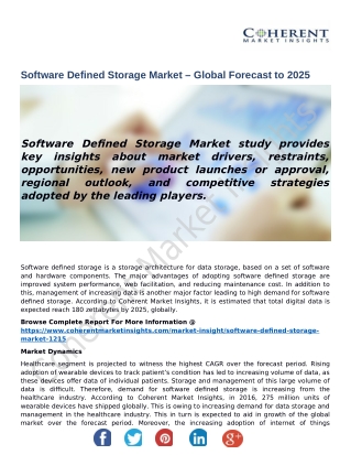 Software Defined Storage Market - Global Industry Insights, Trends, Forecast, and Opportunity Analysis to 2026