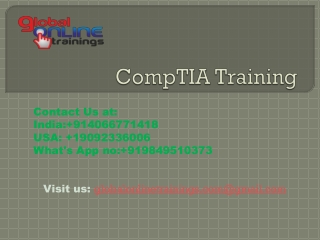 CompTIA Training | CompTIA Online Training - Global Online Training