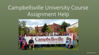 Campbellsville University Course Assignment Help