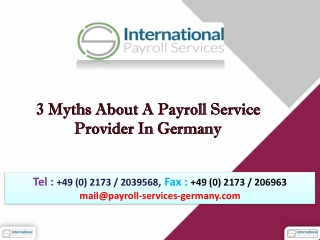 3 Myths About A Payroll Service Provider In Germany