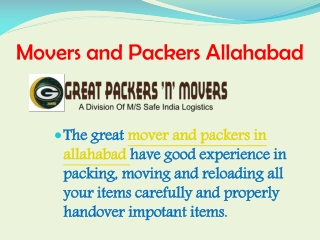 Movers and Packers Allahabad