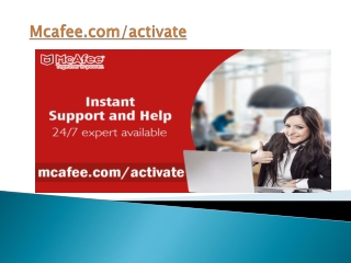www.mcafee.com/activate - Activate and Download
