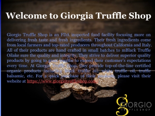 Buy Black Truffle Oil Online