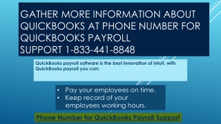 Phone Number for QuickBooks Payroll Support